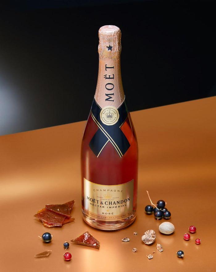 Moet Nectar Rose Champagne 75cl x12 in Carton